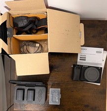 Sony Alpha A6400 Camera Body with Batteries and Box - Faulty Dial Rotation