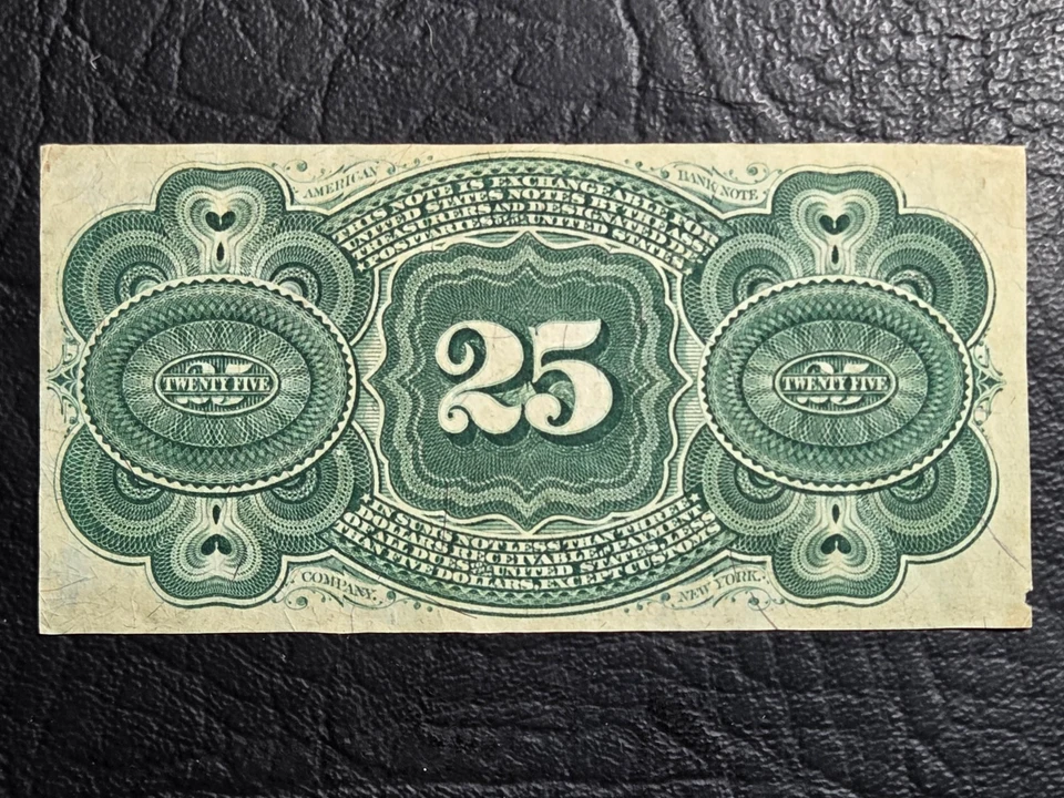 High Grade Series of 1863 Twenty Five Cent Fractional Currency, 4th Ed FR 1307 - Image 2 of 2