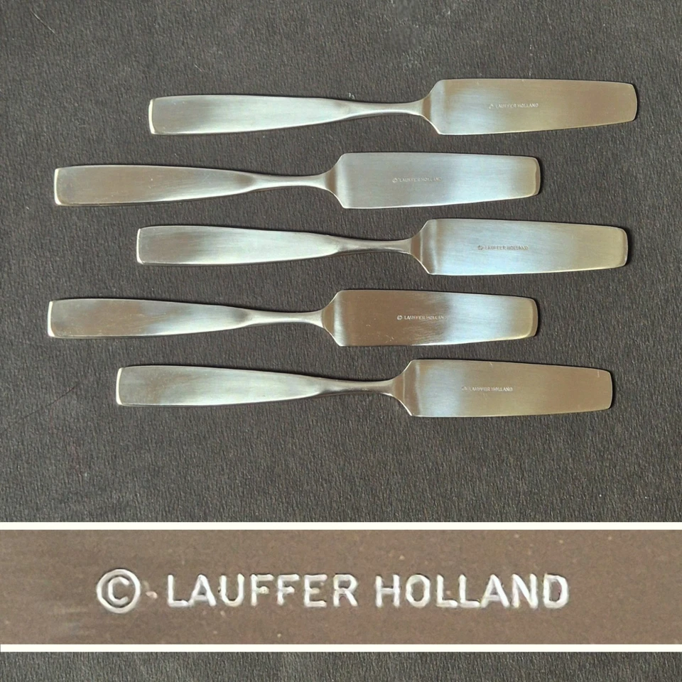 Lauffer Holland, Bedford, 5 Buttermesser, Edelstahl, butter knifes ( not Japan!) - Bild 3 von 4