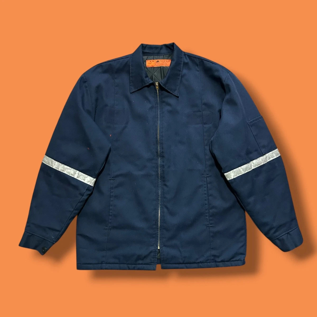 Red Kap Camice Da Lavoro Uomo, Manica Lunga, Blu Navy, Taglia 54 - Poliestere Cotone, Con Risvolto