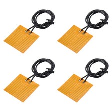 4Pcs Heater Film Heating Plate 4.2W 5V Polyimide Adhesive PI 32mmx32mm