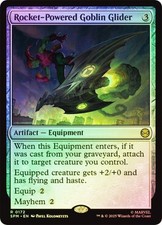 NM Foil Rocket-Powered Goblin Glider, MTG, Marvel's Spider-Man, Magic, 172