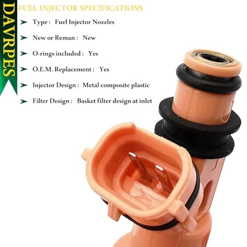 Fuel Injector 23250-50030, 23209-50030 Replacement for Lexus GS400 4.0L 1998–200 - Imagem 4 de 4