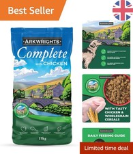 Arkwrights 15 Kg Chicken Dry Dog Food -  Nutrition for Active Dogs 2.20 per kilo