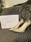 Jimmy Choo Nude Patent Leather Pumps Heels Size 37.5 (US 7.5) – Authentic