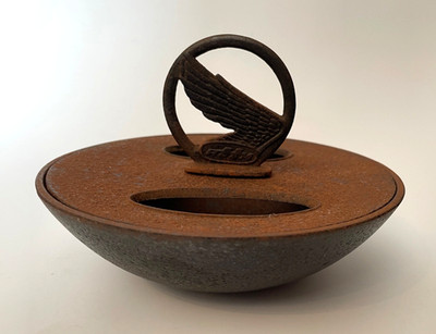 Rare Vintage American Honda Motor Cast Iron Promotional Ashtray 1960s-1970s