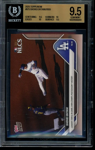 2025 Topps Now #875 Shohei Ohtani BGS 9.5 Gem Mint 20106844