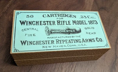 SURLEY'S POSSIBLES Cartridge Box: .38-40 Winchester (.38 WCF), 50-Round Vintage Style