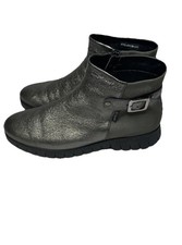Mephisto Air-Jet Leather Ankle Boots Gray Met...