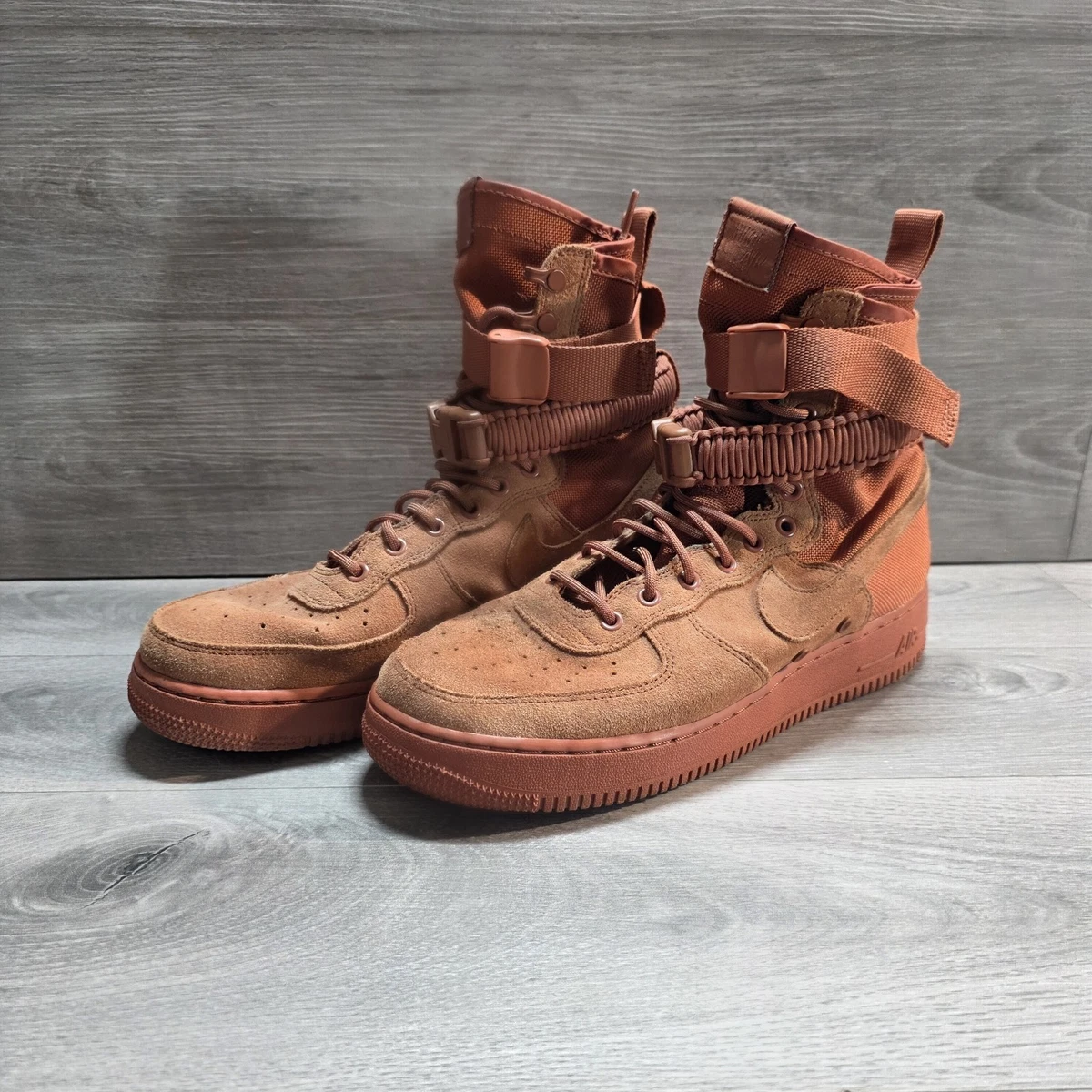 Nike SF Air Force 1 High Boots Shoes Mens Size 11 Dusty Peach Suede Red New* Nike SF Air Force 1 Dusty Peach RARE Women main image 3