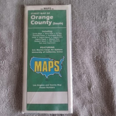 USA Maps Inc Orange County South LA & Vicinity Street Map