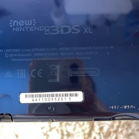 Nintendo &ldquo;New&rdquo; 3DS XL LL Metallic Blue Handheld Console System RED-001 PARTS