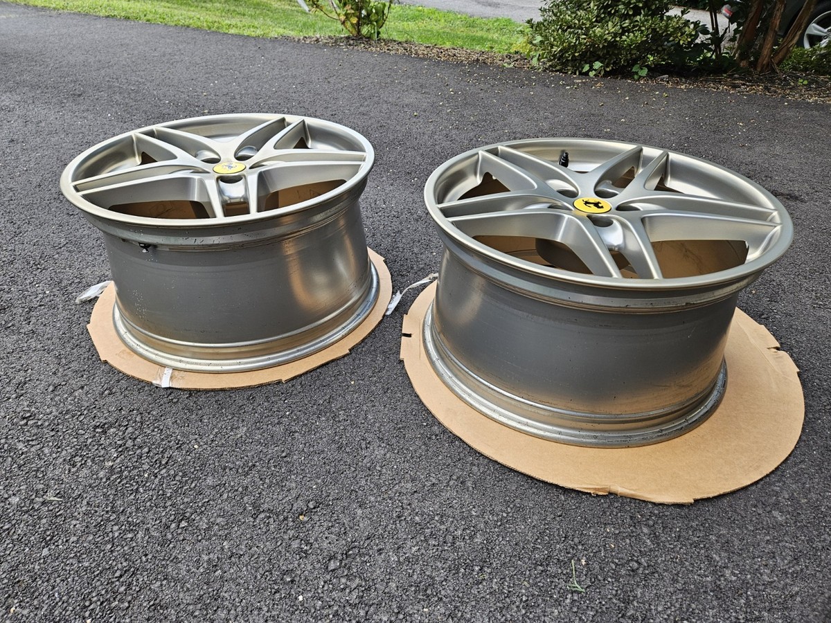 Pair of OEM Ferrari F430 Wheels Set of 2 Genuine Original 430 360