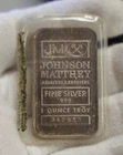 J&M 1 oz .999 Silver Bar in Plastic Serial #342953