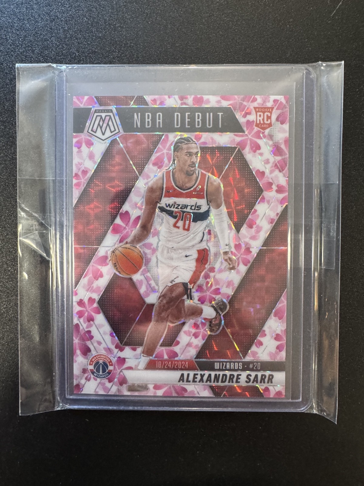 2024-25 Mosaic Alexandre Sarr Cherry Blossom NBA Debut /20 RC