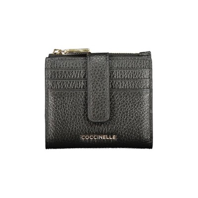 Coccinelle Nero Leather Women Wallet 100% Authentic - CO-39523
