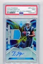 2024 Phoenix Xavier Legette Rookie Phenom  Jersey Auto Color Burst PSA 9 /24 B1