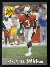 1991 Fleer Ultra - Draft Picks Randal Hill Miami Dolphins Rookie Card #286. rookie card picture