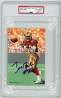 Jerry Rice Signed Goal Line Art Card GLAC - PSA DNA 10