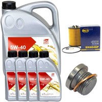 MotoröL Filter Set Febi SAE 5W-40 9 Liter + Schraube FüR BMW 7Er 760I Li E65 E66