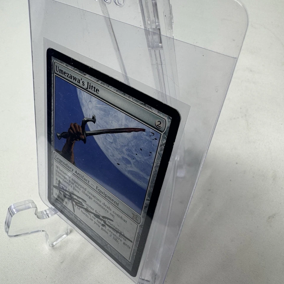 Magic MTG Betrayers of Kamigawa Umezawa's Jitte Signed by Christopher Moeller LP - Image 3 of 4