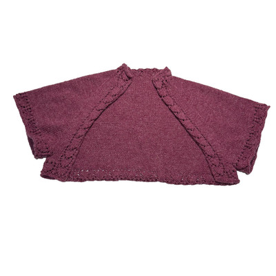 Vintage Mohair Blend Cardigan Hand Knit Boho Bolero Ballet Whimsy Cottage Core