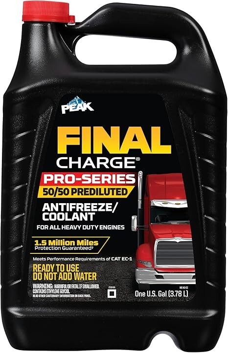 PEAK FINAL CHARGE PRO-SERIES 50/50 PREDILUTED ANTIFREEZE AND COOLANT HEAVY DUTY