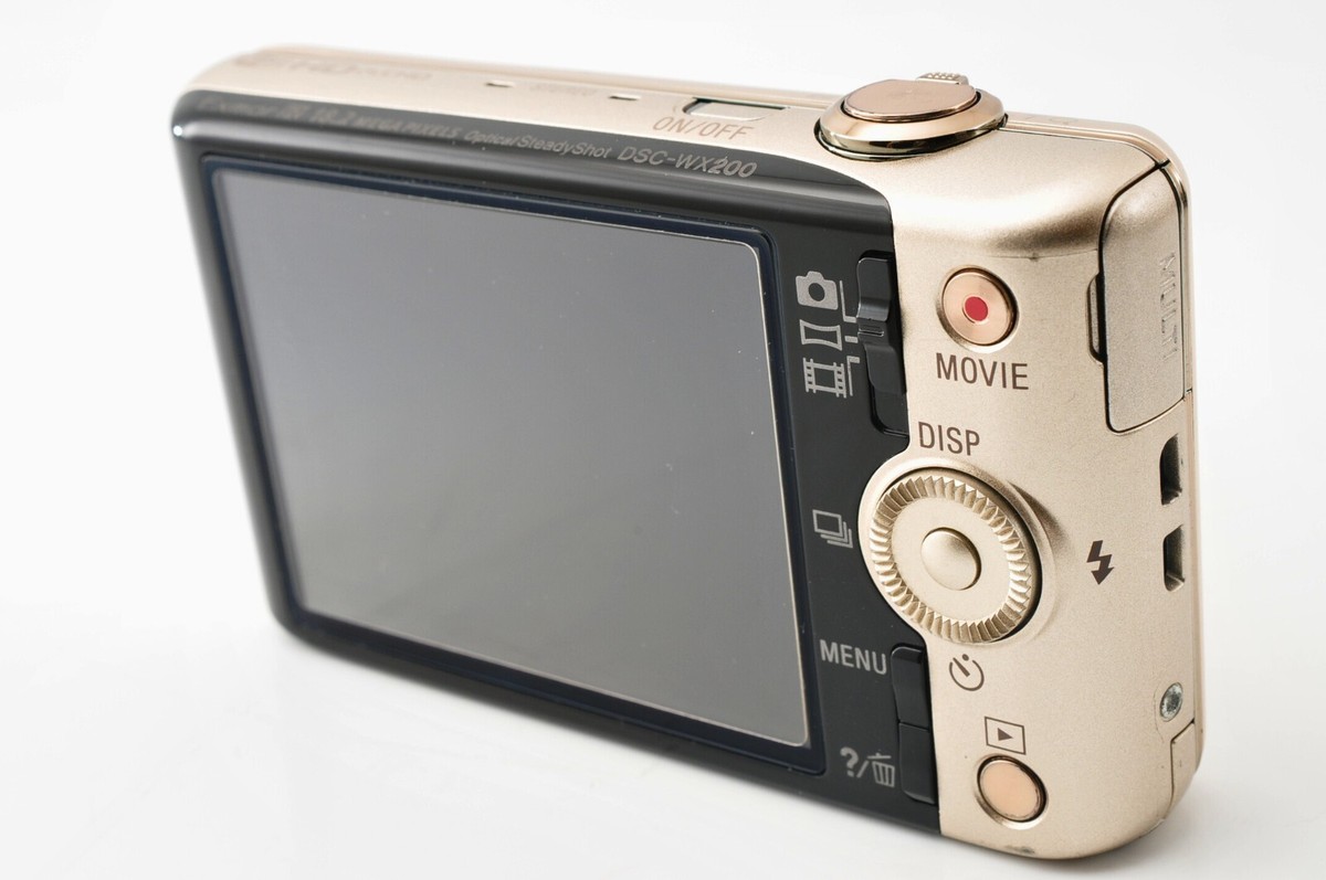 MINT+ w/case, strap] Sony Cyber Shot DSC-WX200 Gold 18.2MP
