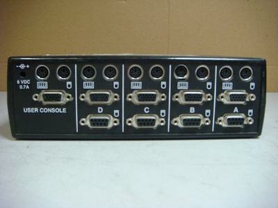 Black Box SW626A-R2 Personal ServSwitch 4 Port KVM Switch PS/2