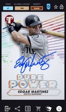 TOPPS BUNT 2022 EDGAR MARTINEZ ICONIC PURE POWER SIG,HOF MARINERS [DIGITAL CARD]