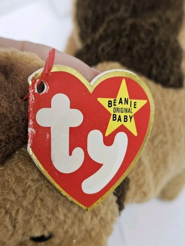 Ty Beanie Babies “Tuffy” the Brown Terrier Puppy Dog Plush 1996 Stuffed Animal - Picture 7 of 11
