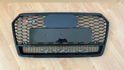 2262⭐REJILLA PARA AUDI A7 4G 2015-2018 LOOK RS7 QUATTRO NEGRA⭐ - Imagen 4 de 9