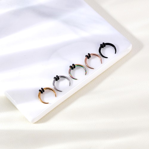 16G Septum Nose Rings Horseshoe Hoop Pincher Taper Helix Piercing Daith Earrings - Picture 5 of 13