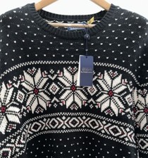 Polo Ralph Lauren Fair Isle Nordic Cotton Cashmere Snowflake Sweater XXL New