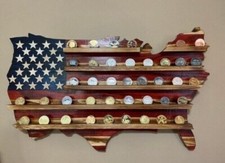 American flag Natural Wooden golf ball display golf ball holder Handcrafted Gift