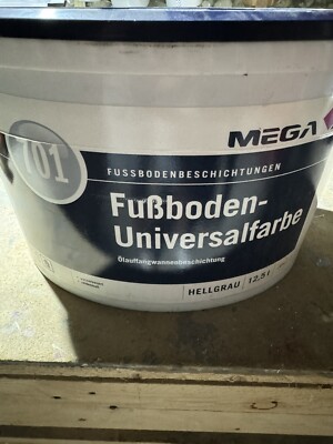 MEGA 701  12,50 l Hellgrau Fußbodenfarbe (7,99 /L) Restposten