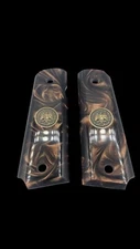 Brown 1911 Grips With "Mexican peso"