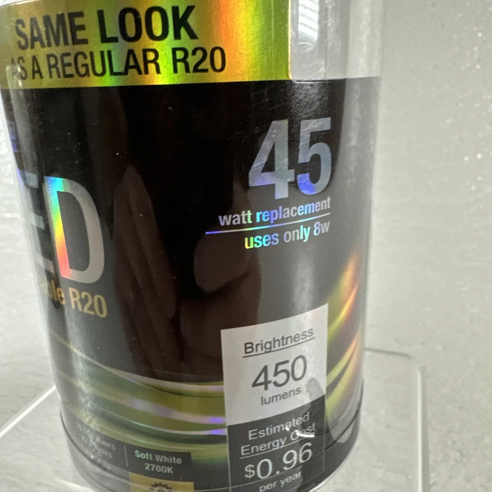 NEW 2 Pack Feit Electric LED Dimmable R 20 Reflector 45 W Replacement Light Bulb - Image 3 of 4