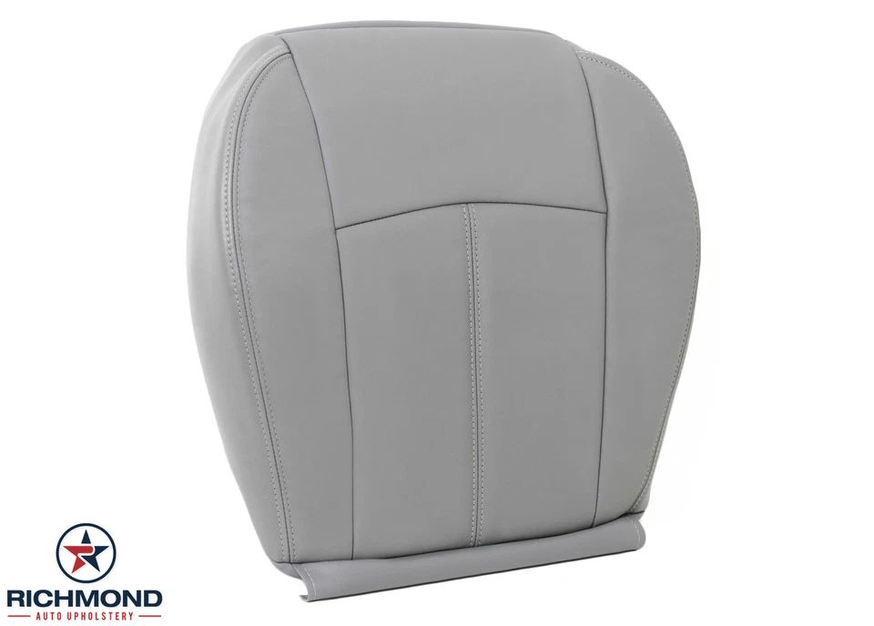 Cubierta de asiento de cuero gris de repuesto inferior del lado del conductor gris para Chrysler Sebring 2007 Foto 2 de 4