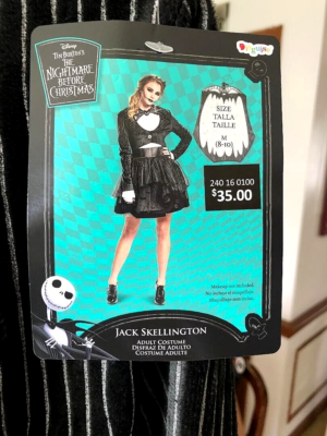Jack Skellington Tutu Adult Costume