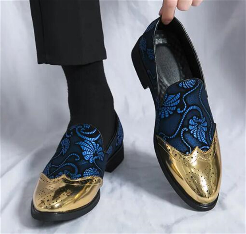 New Men Golden Toe Dress Shoes Tassel Formal Dress Loafers Slip On Classic  PARTY