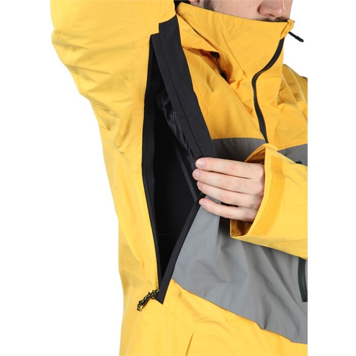 Burton AK Snowboard Jacket Yellow/Black/Grey Size M Insulated
