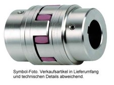 KTR Rotex 19 STAHL Kupplung komplett, Bohrung mit Nut w&auml;hlbar, 98 SH-A Zahnkranz