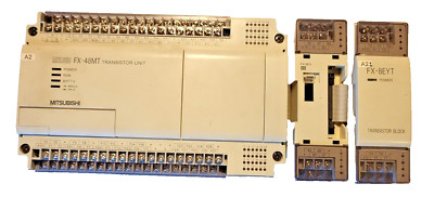 Mitsubishi Melsec FX-48MT + FX-8EX  + FX8EYT Programmable Controller