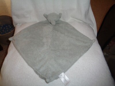 Elephant Gray Angel Dear Security Blanket Soft Plush Stuffed Baby Lovey 