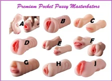Male Masturbator Stroker Pocket Pussy for Oral Sex Toy Self Pleasure Many Models