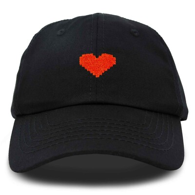 DALIX Pixel Heart Hat Womens Dad Hats Cotton Caps Embroidered Valentines