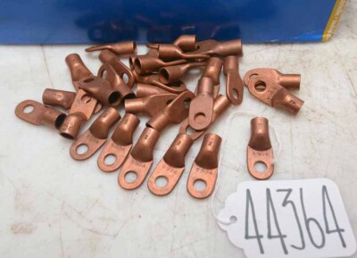 1 Lot of Copper Compression Lugs Ring Terminal 2 AWG (Inv.44364)