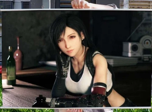 Final Fantasy VII Tifa Lockheart Premium POSTER CANVAS - Picture 1 of 8