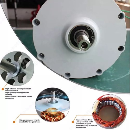 3/5/8KW Permanent Magnet Generator 12V 24V 48V 3phase Gearless Magnet Alternator - Picture 13 of 13